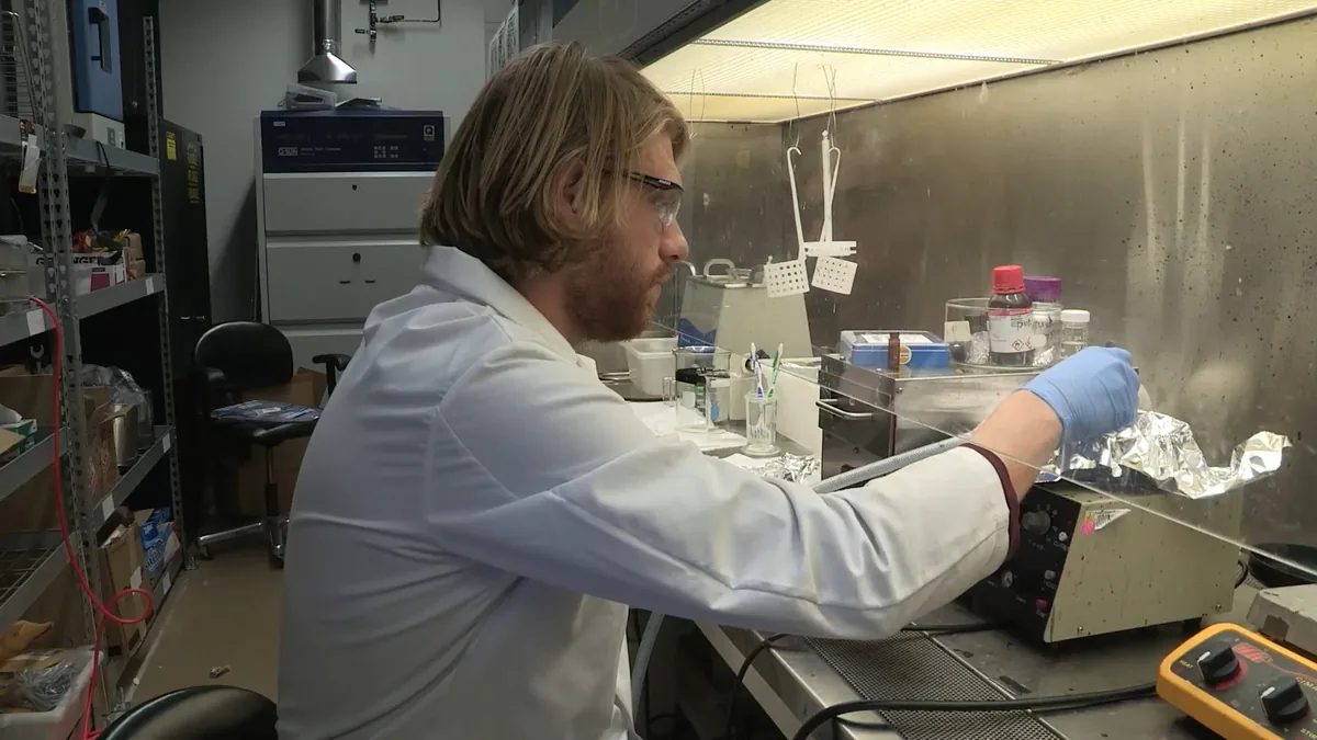 A scientist at work in a laboratory (representative image).