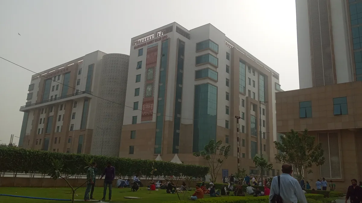 The Rajkumari Amrit Kaur OPD block at AIIMS New Delhi (representative image).