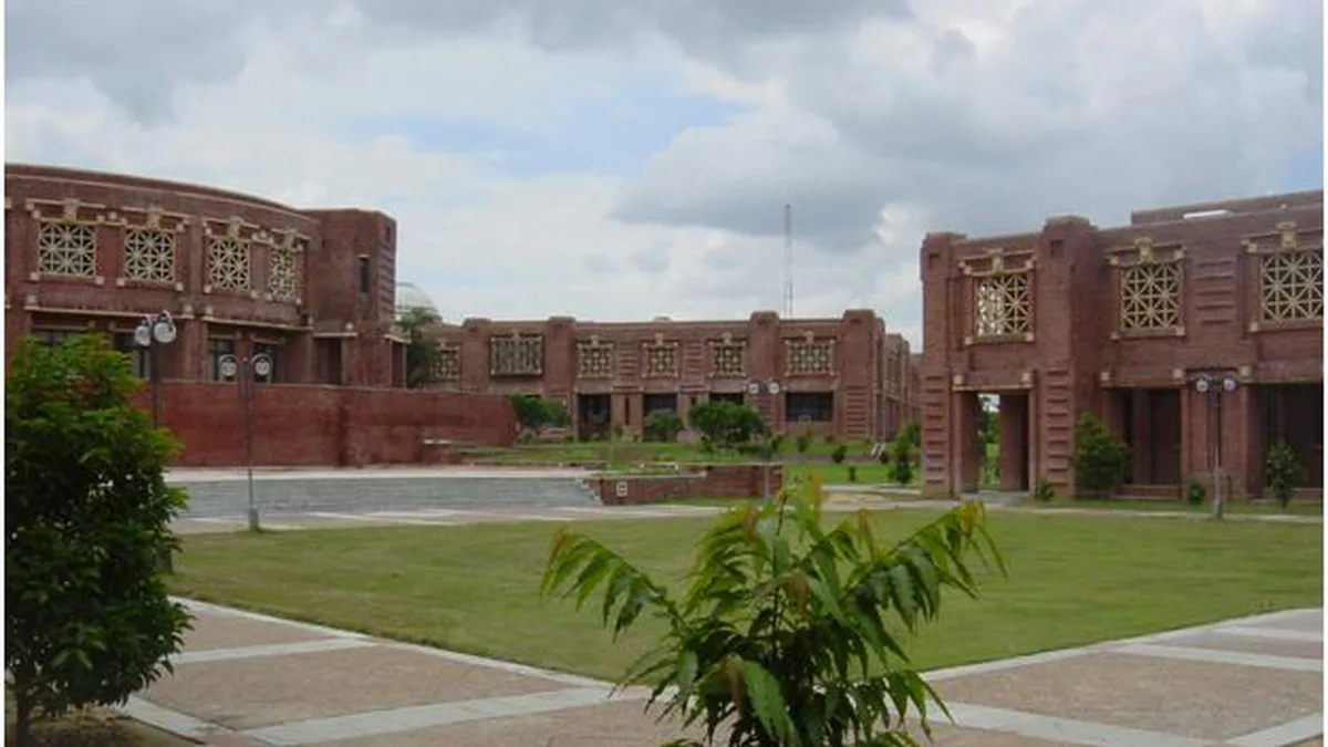 The breakout area outside the PGP Block at IIM Lucknow, which has reported 100% summer placements for its 2026-28 batches.