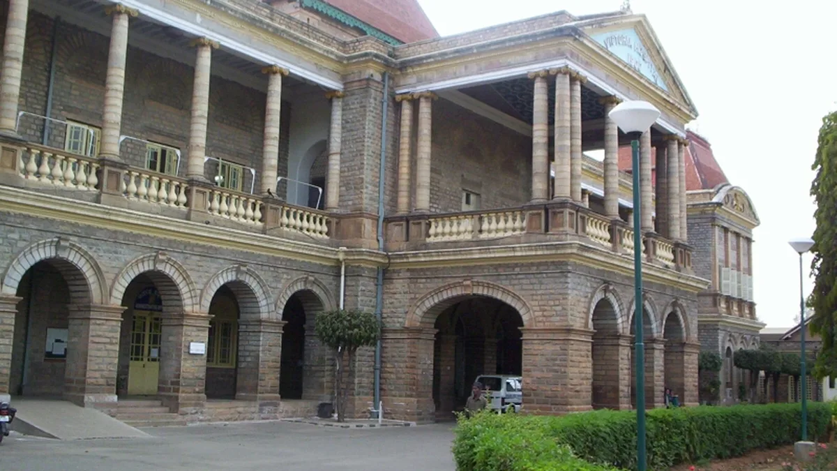 The old building of Victoria Hospital, Bengaluru, attached to Bangalore Medical College and Research Institute.