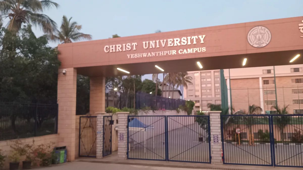 CHRIST (Deemed to be University), Yeshwanthpur Campus, Bengaluru (representative image). Karnataka PGCET 2026 counselling covers MBA, MCA and MTech admissions across the state.