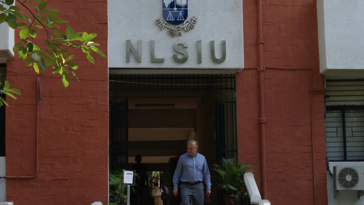 The entrance of the National Law School of India University campus in Bengaluru (representative image)