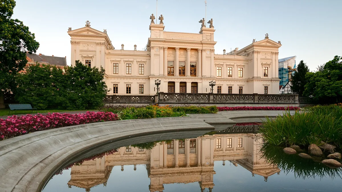 Lund University main building in Sweden