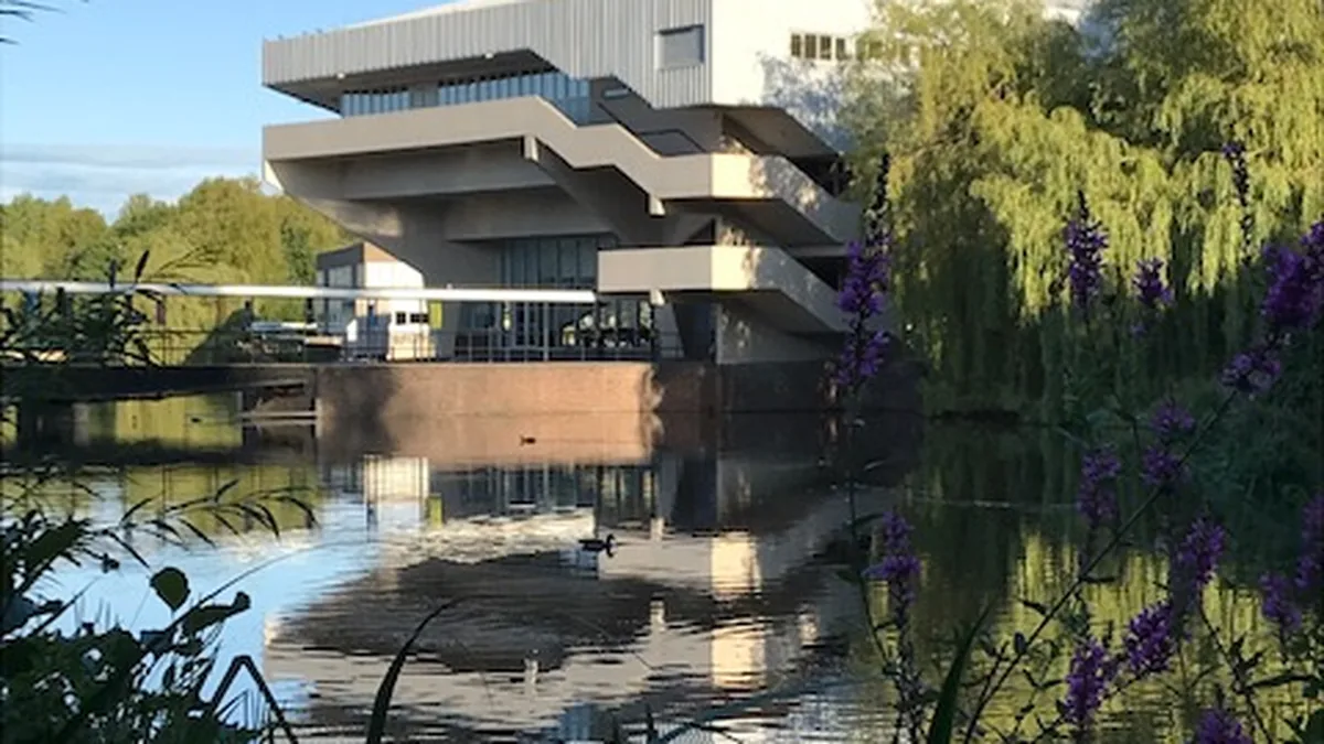 Central Hall at the University of York's campus in England, seen across the lake. The University of York's Mumbai campus launched the Mayor's Gateway Scholarship, which will give two Mumbai students a chance to study in York. (Representative image)