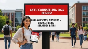 AKTU Counselling 2026 शुरू! 1.09 Lakh Seats, 7 Rounds – Choice Filling Strategy और Tips