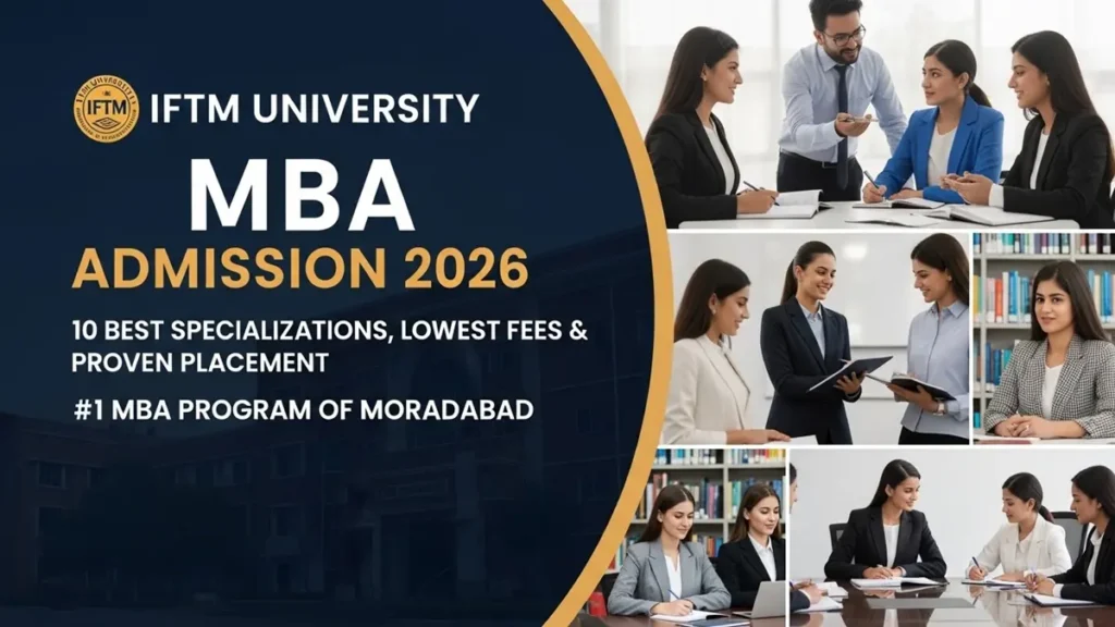 IFTM University MBA Admission 2026 10 Best Specializations, Lowest Fees और Proven Placement — Moradabad का #1 MBA Program