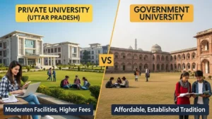 Private vs Government University in UP