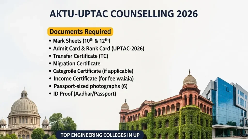 aktu uptac counselling 2026 documents