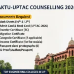 aktu uptac counselling 2026 documents