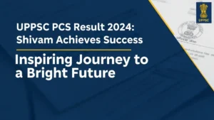 UPPSC PCS 2024 Result: पहले प्रयास में 58वीं रैंक लाने वाले शिवम की कहानी, जानिए कैसे की तैयारी!