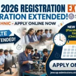 JEECUP Registration 2026 Last Date Extended