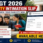 UP TGT Exam City Intimation Slip 2026 Released