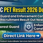 UPSSSC PET Result 2026 Out